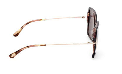 Tom Ford Joanna FT1039 05D Sunglasses 59mm Black Havana / Smoke Polarized Lens