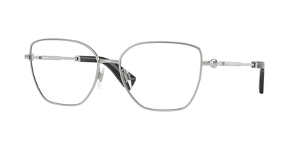 Burberry BE1390 1005 Eyeglasses 56mm Silver / Clear Demo Lens