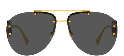 Versace Sunglasses VE2250 100287 63mm Gold / Dark Grey Lens
