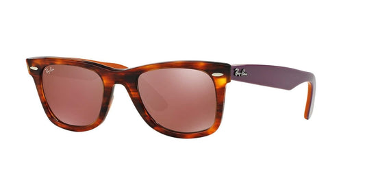 Ray-Ban RB2140 11772K Sunglasses 50mm Havana-Purple / Brown Dark Red Mirror Lens