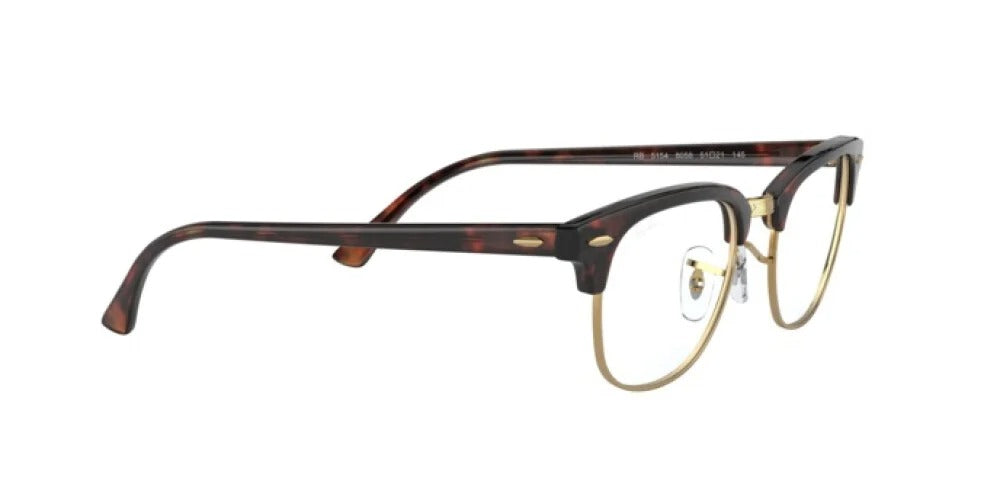 Ray-Ban RX5154 8058 Eyeglasses 49mm Mock Tortoise / Clear Demo Lens