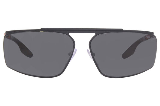 Prada Sunglasses PS51WS DG006F 68mm Black Rubber / Dark Grey Lens