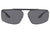 Prada Sunglasses PS51WS DG006F 68mm Black Rubber / Dark Grey Lens