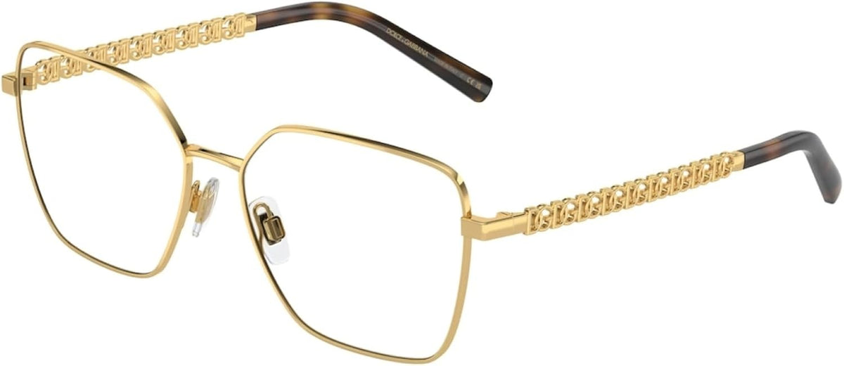 Dolce & Gabbana DG1351 02 Eyeglasses 56mm Gold / Clear Demo Lens