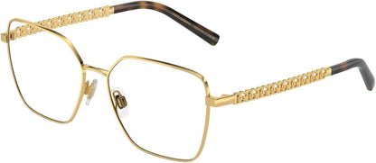 Dolce & Gabbana DG1351 02 Eyeglasses 56mm Gold / Clear Demo Lens