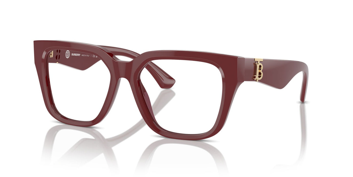 Burberry BE2403 4119 Square Eyeglasses 53mm Bordeaux / Demo Lens