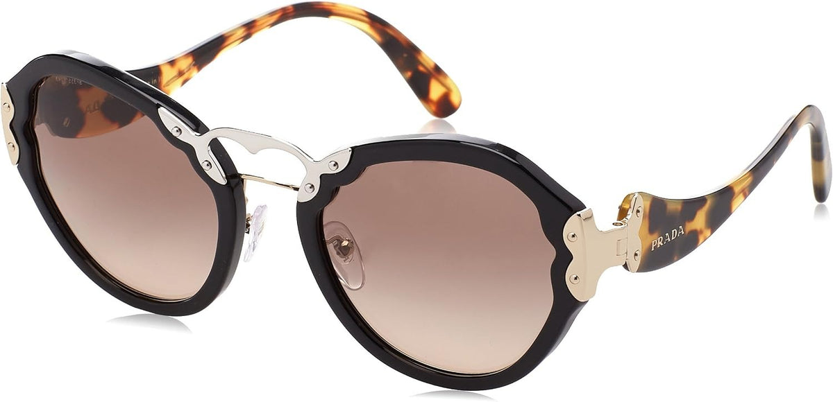 Prada Sunglasses PR09TS 1AB3D0 54mm Black Havana / Gradient Lens