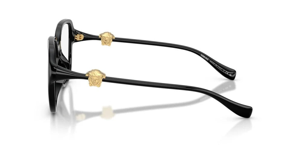 Versace VE3386D GB1 Eyeglasses 55mm Black / Clear Demo Lens