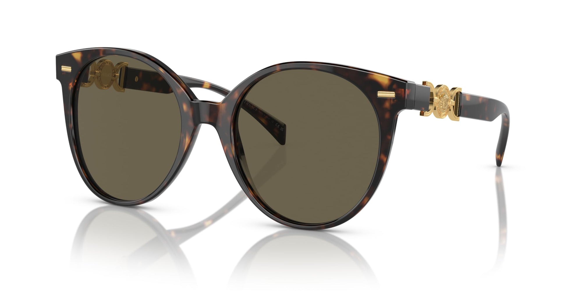 Versace Sunglasses VE4442F 108-3 55mm Havana / Brown Lens