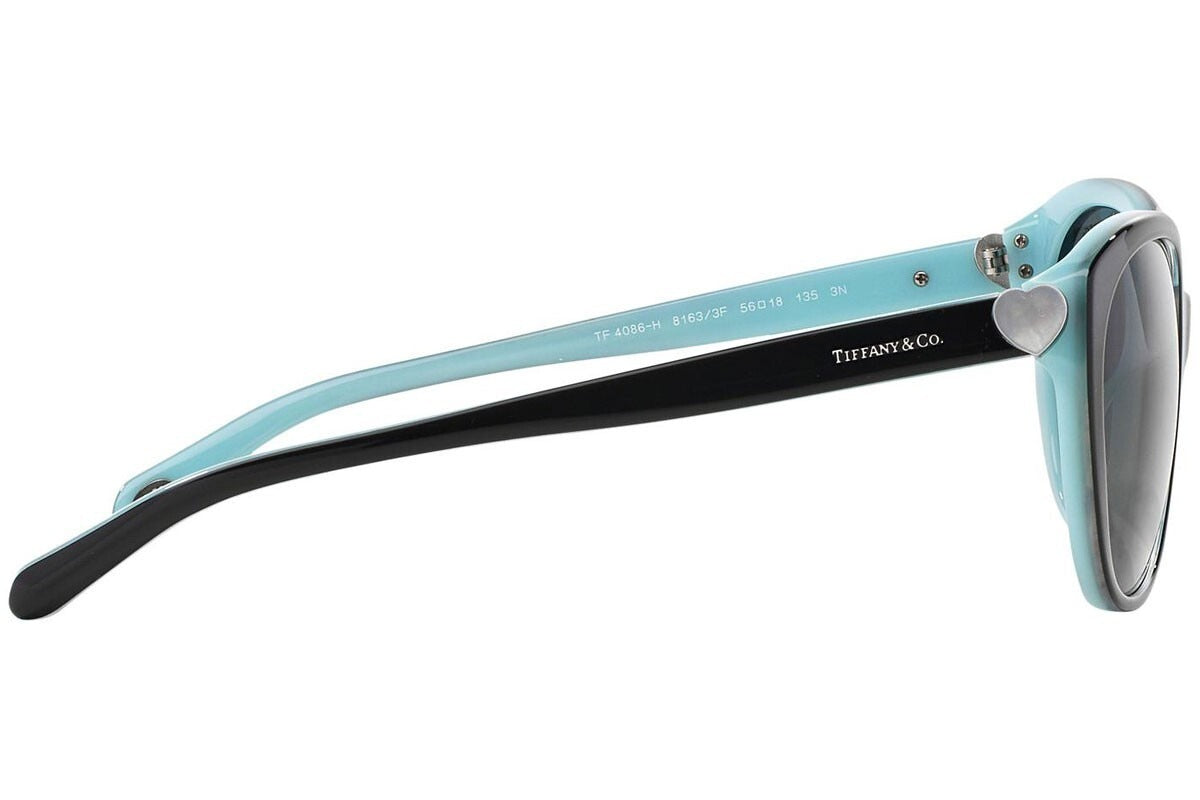 Tiffany & Co Sunglasses TF4086H 8163/3F 56mm Black-Blue / Grey Lens