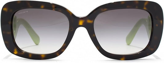 Prada Baroque Sunglasses PR27OS QFL0A7 54mm Havana Green / Grey Gradient Lens