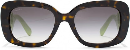 Prada Baroque Sunglasses PR27OS QFL0A7 54mm Havana Green / Grey Gradient Lens