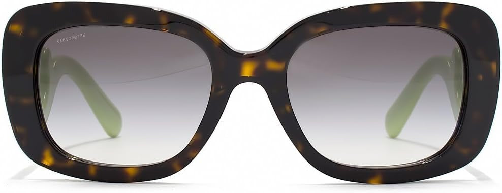 Prada Baroque Sunglasses PR27OS QFL0A7 54mm Havana Green / Grey Gradient Lens