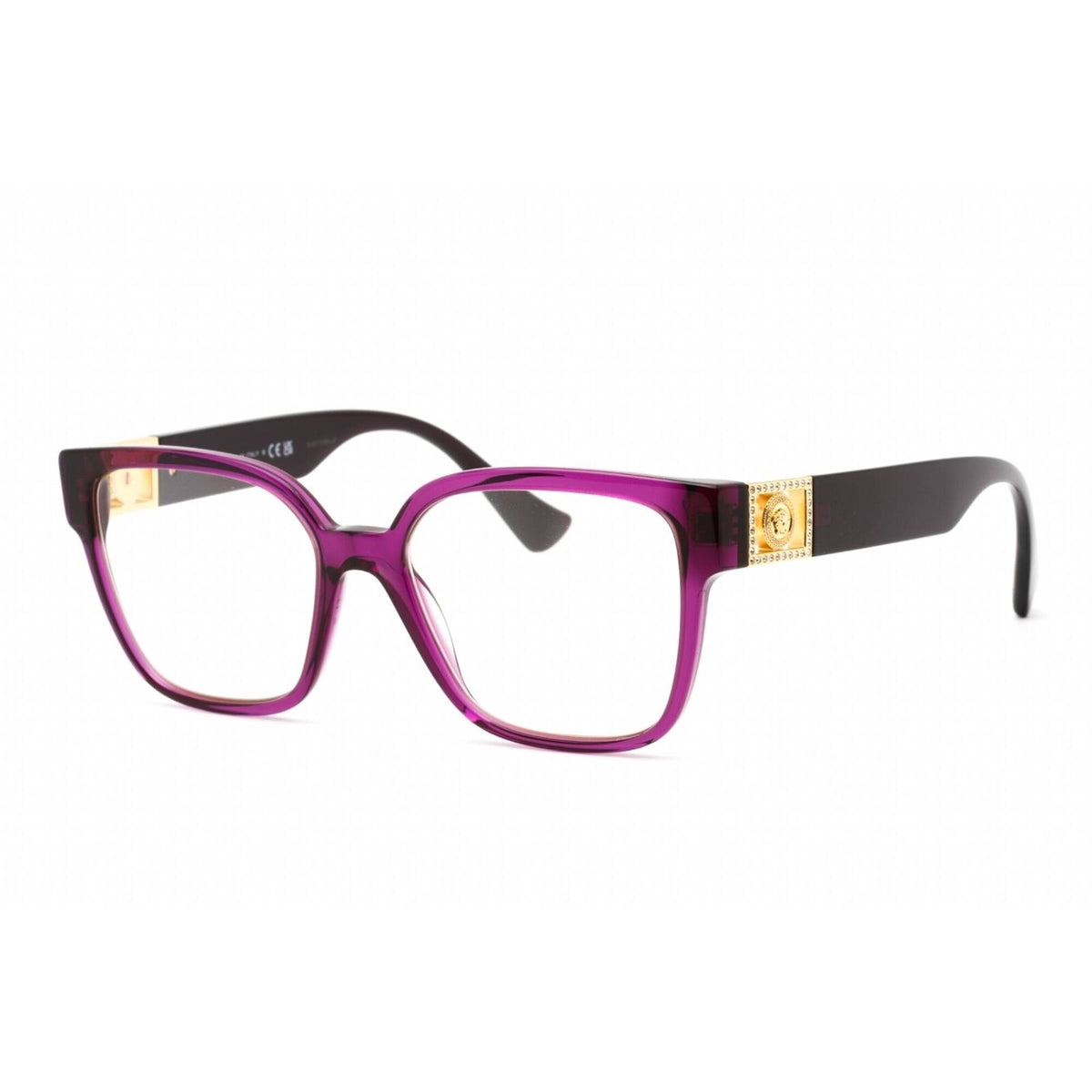 Versace Eyeglasses VE3329B 5384 54mm Transparent Plum / Demo Lens