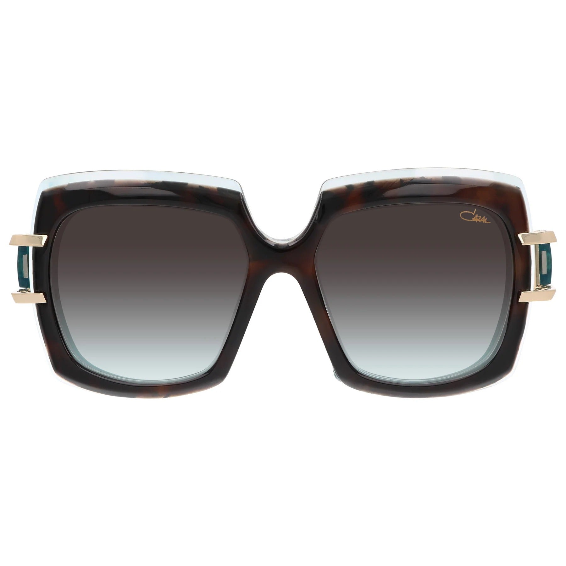Cazal Sunglasses CAZAL 8508 002 54mm Havana Turquoise / Green Gradient Lens