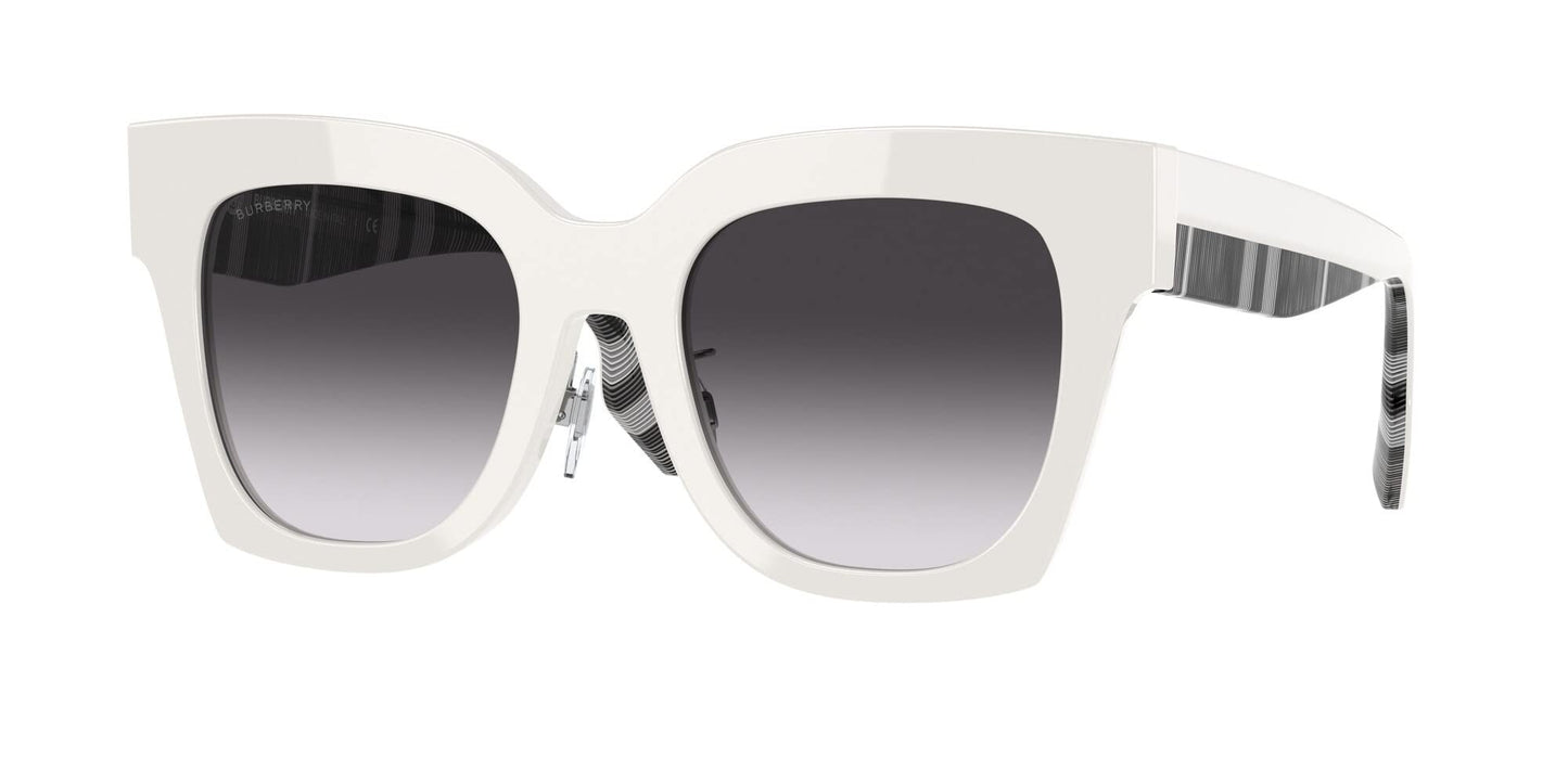 Burberry Kitty Sunglasses BE4364 39958G 49mm White / Dark Grey Gradient Lens
