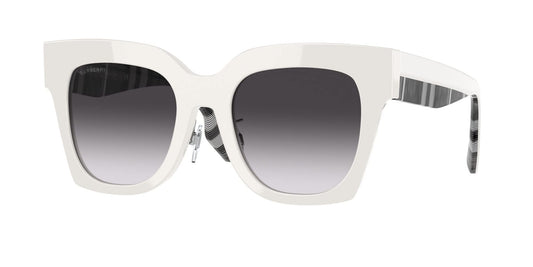 Burberry Kitty Sunglasses BE4364 39958G 49mm White / Dark Grey Gradient Lens