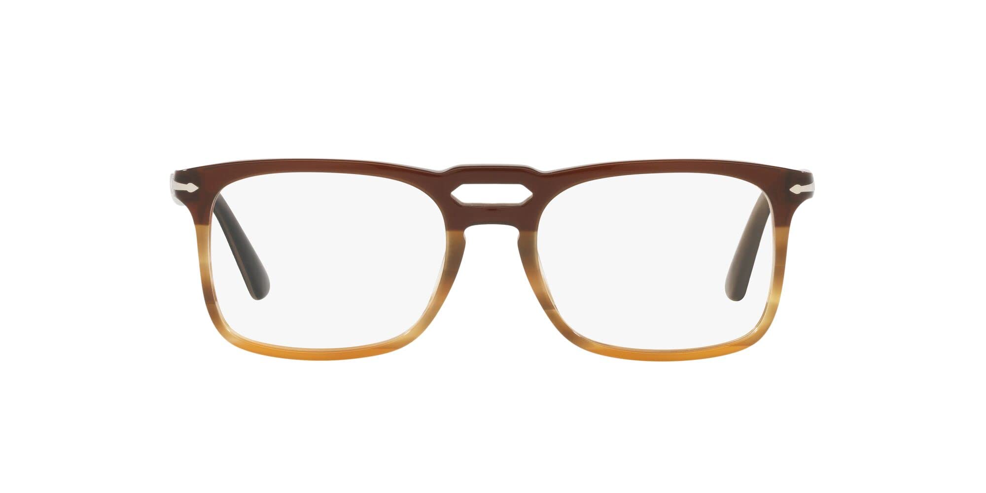 Persol Eyeglasses PO3277V 1136 52mm Black stripped brown / Demo Lens