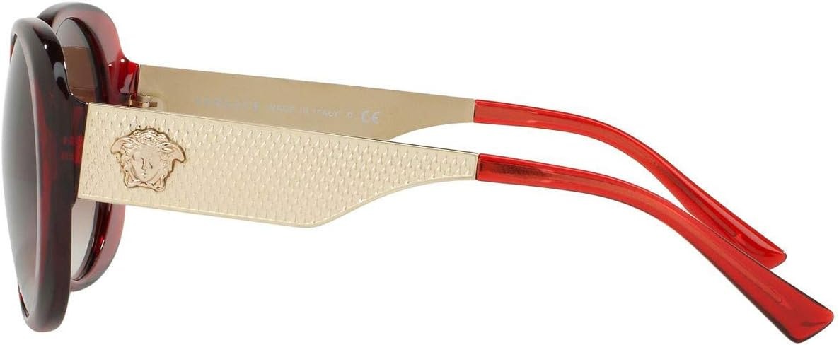 Versace VE4331 388/13 Sunglasses Transparent Red / Brown Gradient Lens