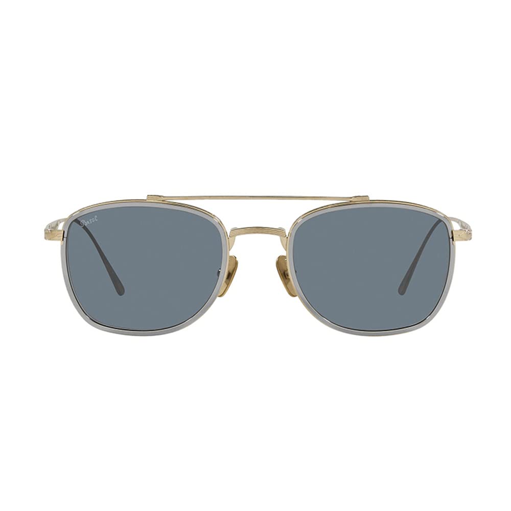 Persol Sunglasses PO5005ST 800556 50mm Gold Silver / Light Blue Lens