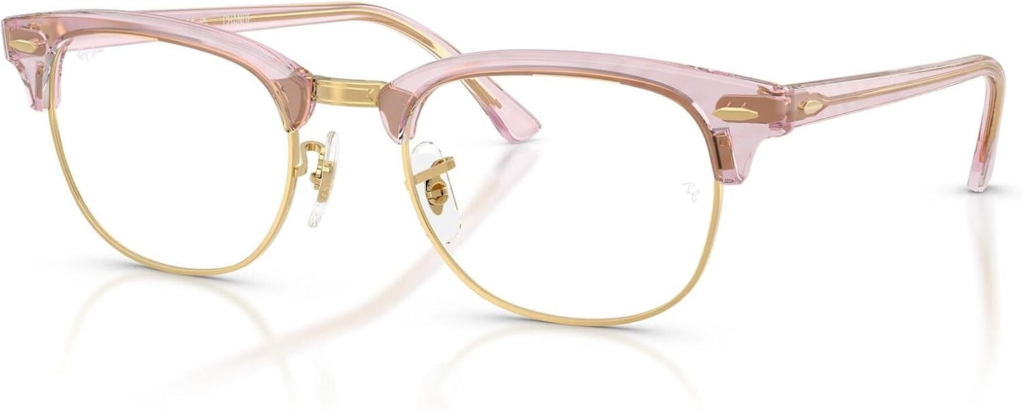 Ray-Ban RX5154 8292 Clubmaster Eyeglasses 53mm Photo Waves Purple / Clear Demo