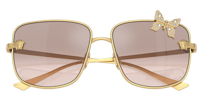 Versace Sunglasses VE2282 10028Z 59mm Gold / Light Brown Mirror Silver Lens
