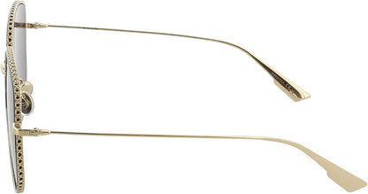 Dior Sunglasses DIORBYDIOR2 J5G A9 58mm Gold / Dark Blue Lens