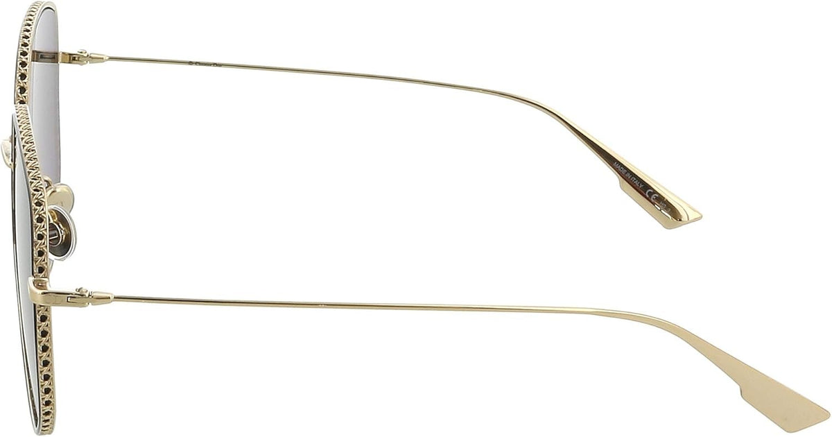 Dior Sunglasses DIORBYDIOR2 J5G A9 58mm Gold / Dark Blue Lens