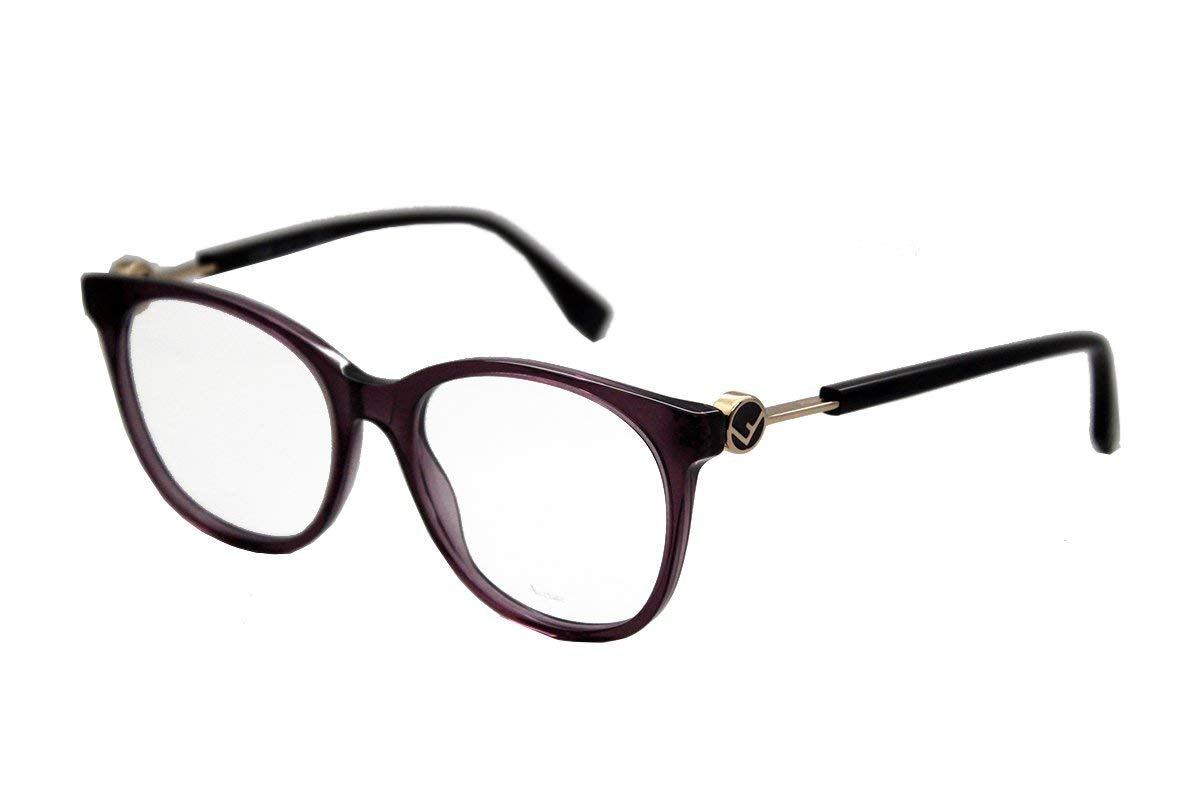 Fendi Eyeglasses FF0393 0T7 52mm Plum / Demo Lens