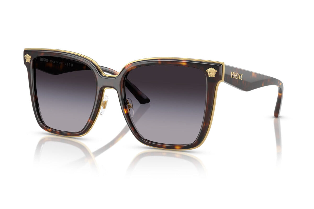 Versace Sunglasses VE2278D 1088G 58mm Havana / Grey Gradient Lens