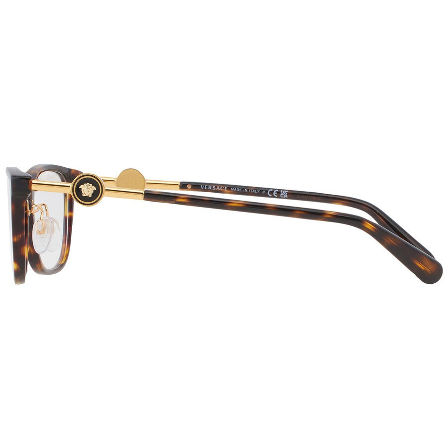 Versace VE3297D 108 Square Eyeglasses 55mm Havana / Demo Lens
