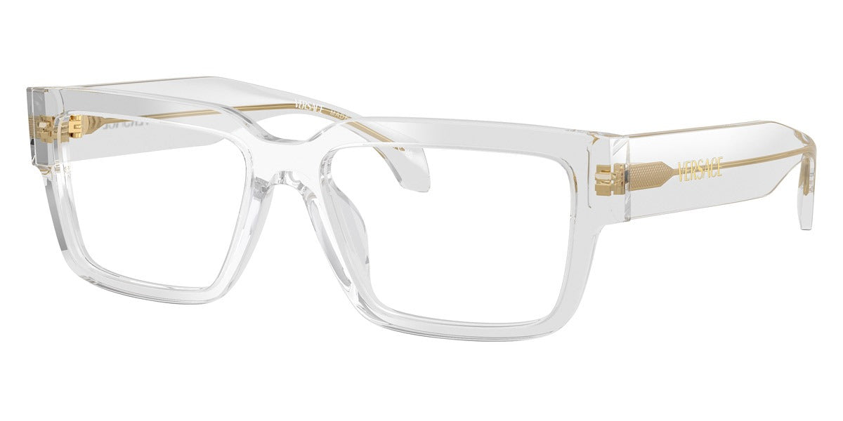 Versace Eyeglasses VE3374U 5519 53mm Light Transparent Grey / Demo Lens