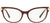 Versace Eyeglasses VE3270Q 5300 52mm Transparent Brown Crystal / Demo Lens