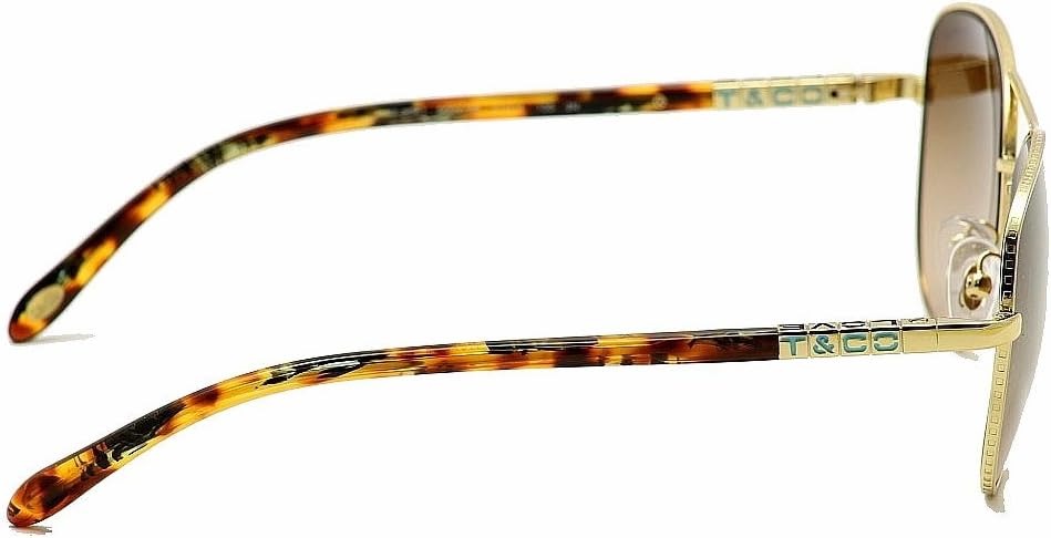 Tiffany & Co Sunglasses TF3041 60023B 57mm Gold-Havana / Gradient Brown Lens
