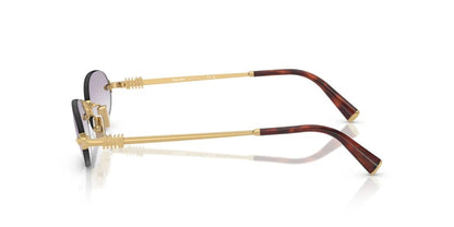 Miu Miu MUA54S 5AK04O Sunglasses 51mm Gold / Clear Dark Grey Gradient Lens