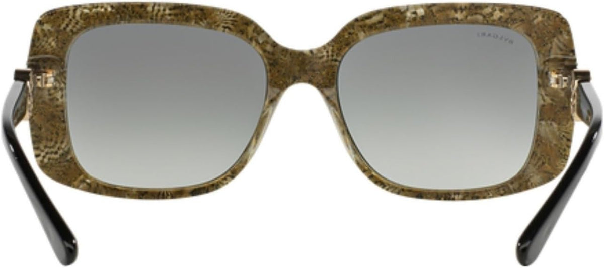 Bvlgari Sunglasses BV8146B 532511 55mm Black-Glitter Gold / Grey Gradient Lens