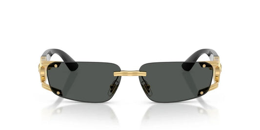 Versace Sunglasses VE2291 1002/87 59mm Gold Black / Dark Grey Lens