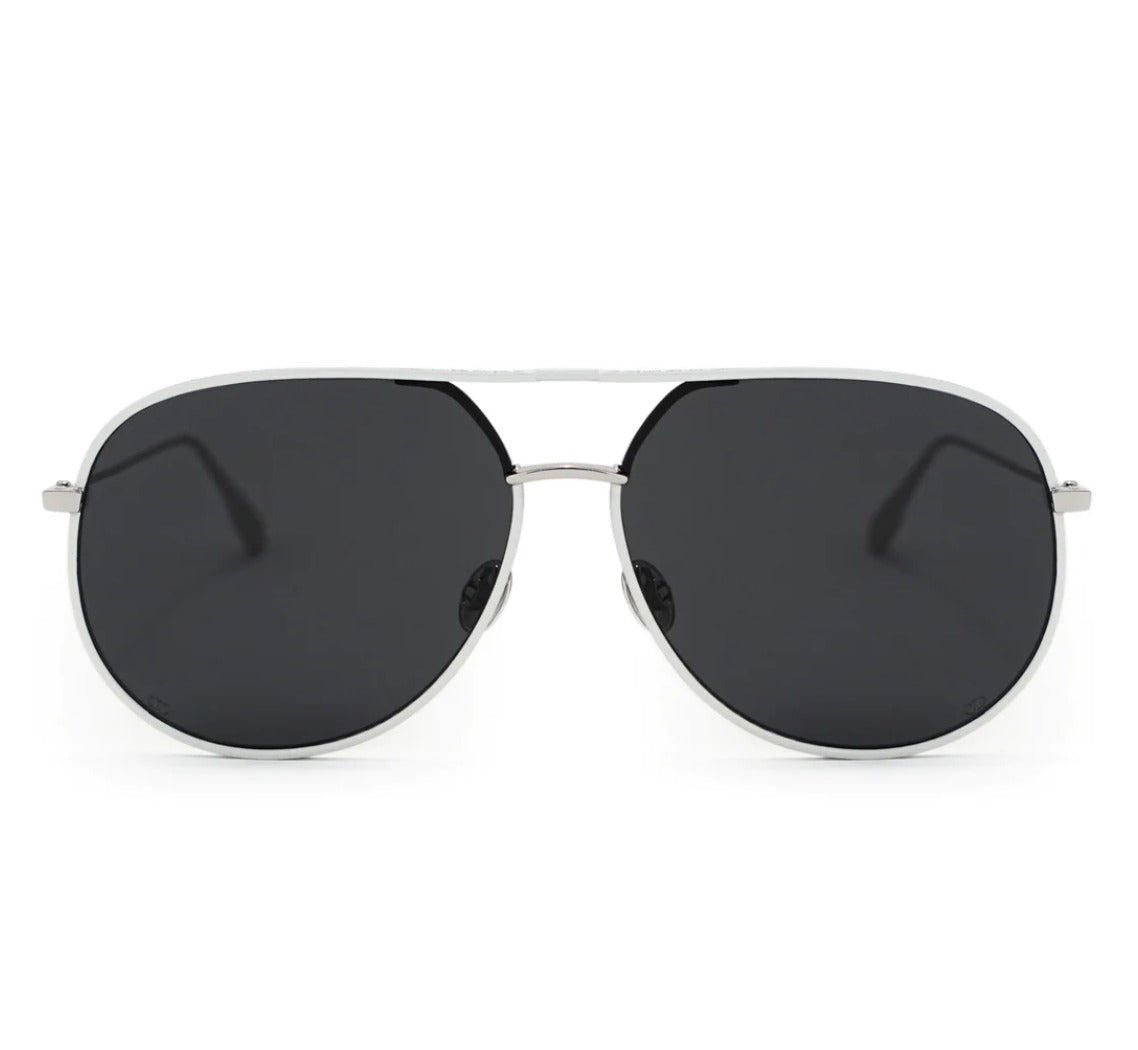 Dior Sunglasses DIORBYDIOR 0102K 60mm Palladium White Silver / Dark Grey Lens