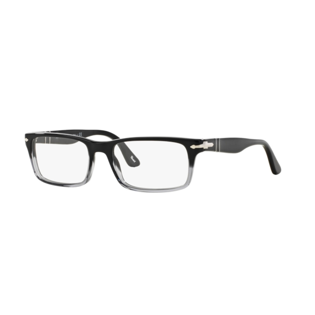 Persol PO3050V 966 Rectangle Eyeglasses 55mm Gradient Black/Demo Lens