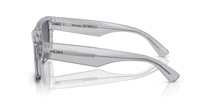 Prada Sunglasses PR25ZS U430A9 56mm Crystal Grey / Blue Lens