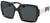 Prada Sunglasses PR21XS YC45S0 54mm Black White / Dark Grey Lens