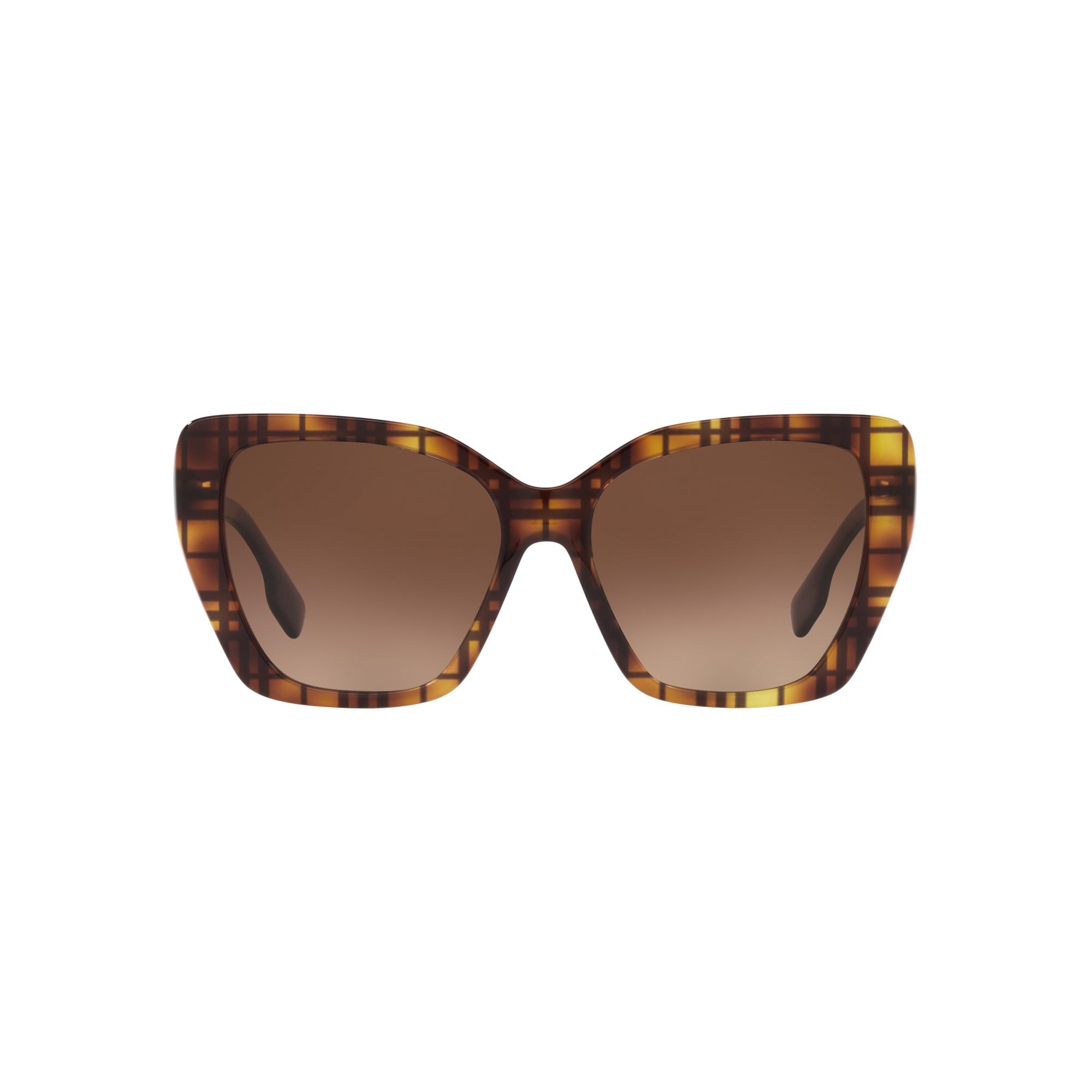 Burberry Sunglasses BE4366 3982T5 Check Havana / Gradient Brown Polarized Lens