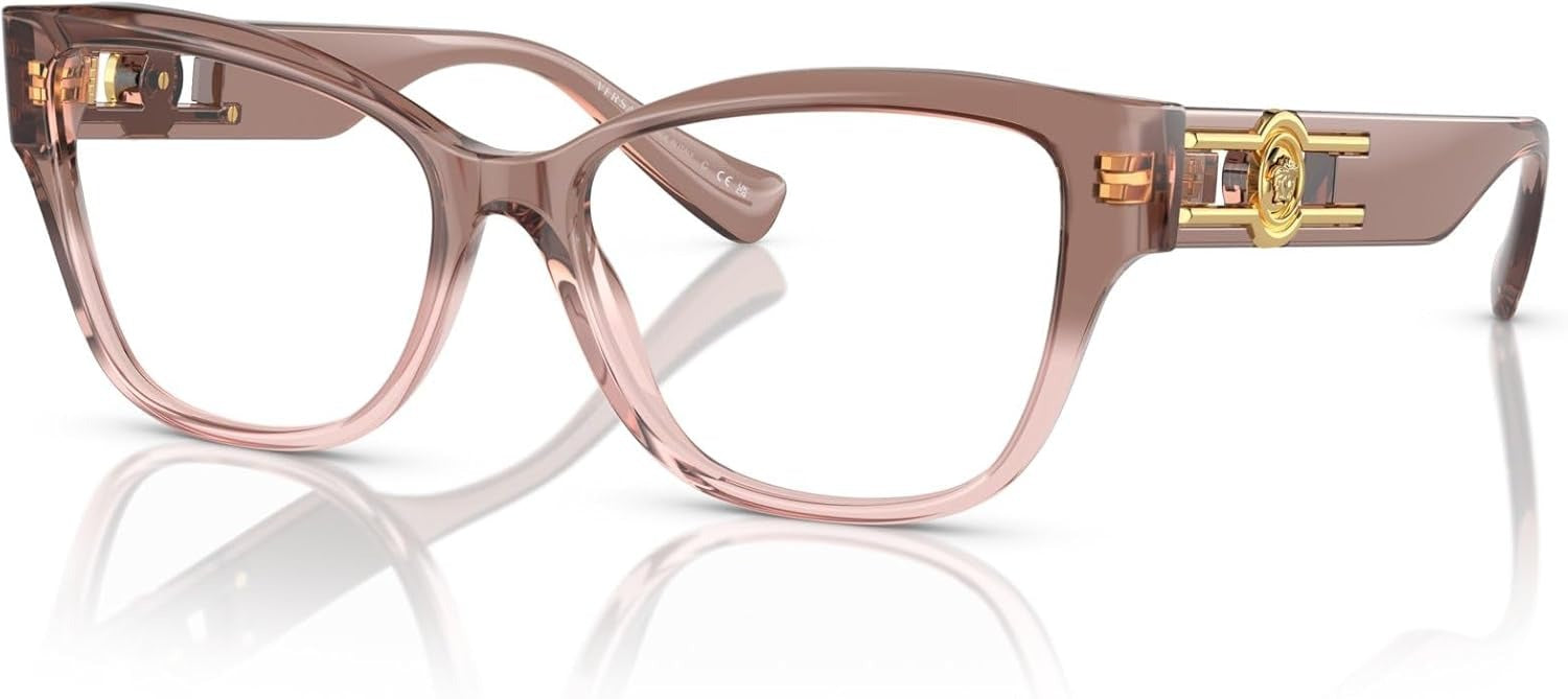Versace Eyeglasses VE3347 5435 54mm Pink Transparent / Demo Lens