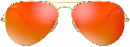 Ray-Ban RB 3025 112/69 55mm Metal Aviator Gold / Brown Orange Mirror