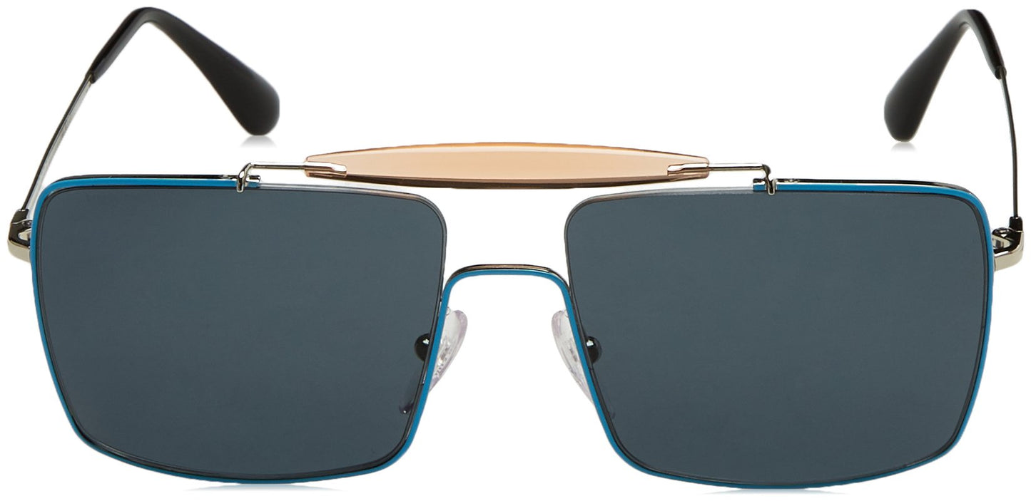 Prada Sunglasses PR57SS UFQ2K1 58mm Silver / Dark Blue Lens
