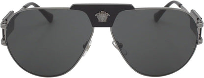Versace Sunglasses VE2252 100187 63mm Gunmetal / Dark Grey Lens