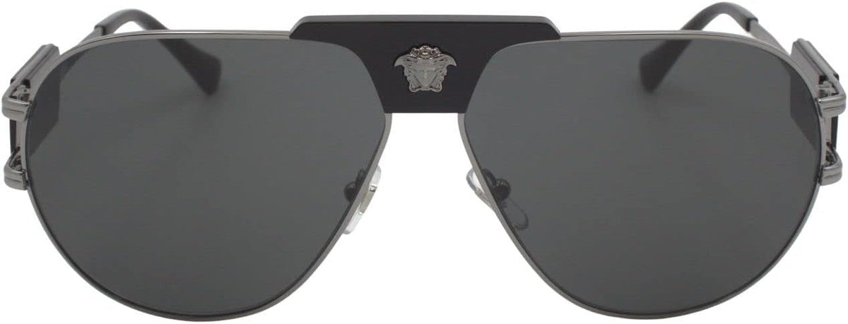 Versace Sunglasses VE2252 100187 63mm Gunmetal / Dark Grey Lens