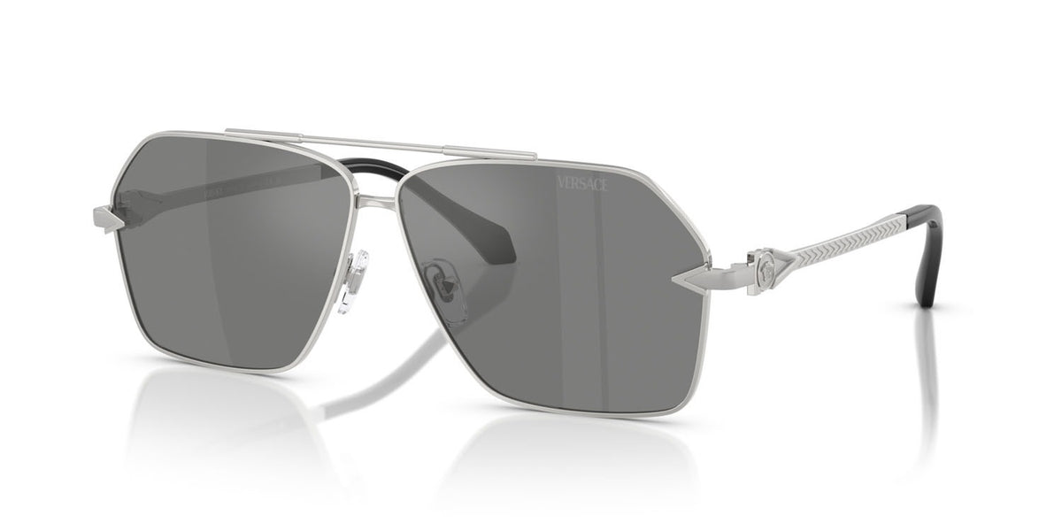 Versace Sunglasses VE2284 1000/6G 63mm Silver / Grey Mirror Silver Lens