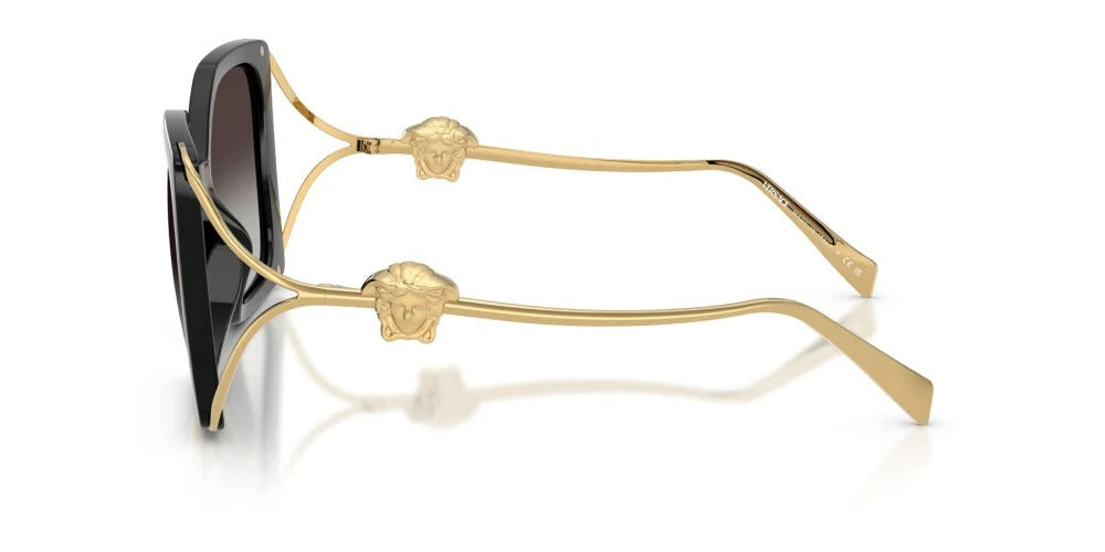 Versace Sunglasses VE4502U GB1/87 58mm Black / Light Grey Gradient Black Lens