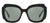 Prada Sunglasses PR16YS 1AB08Q 52mm Black Blue / Azure Mirror Lens